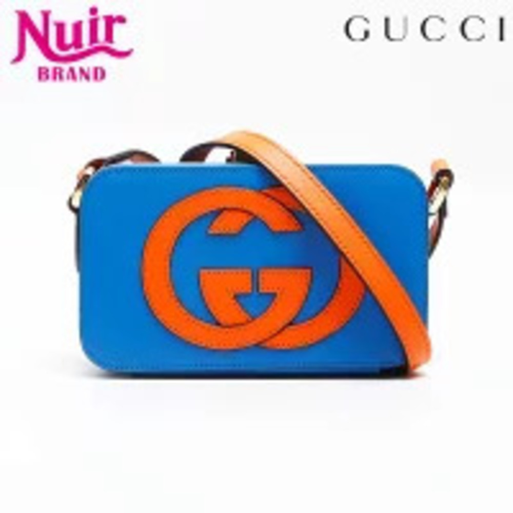 Gucci Interlocking GG Bag Shoulder Blue